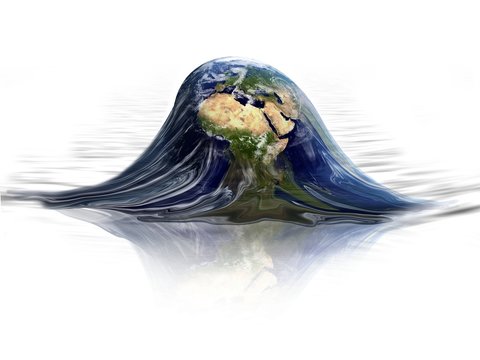 Planet Earth melting_Global warming