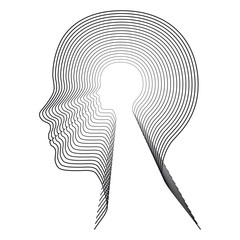 Concentric head. Conceptual image.