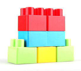 Plastic toy blocks