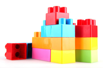Plastic toy blocks