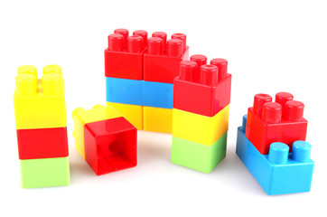 Plastic toy blocks