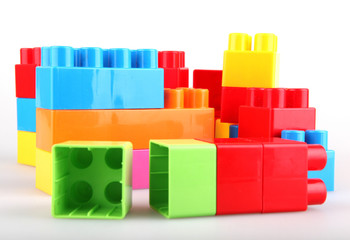 Fototapeta premium Plastic toy blocks