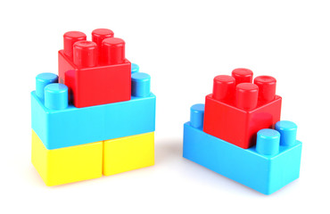 Plastic toy blocks