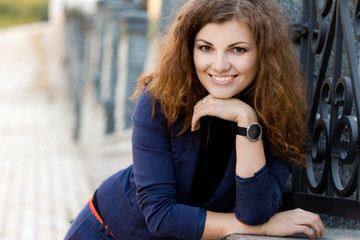Fototapeta premium Beautiful girl at the street