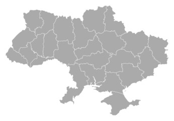 Obraz premium Map of Ukraine