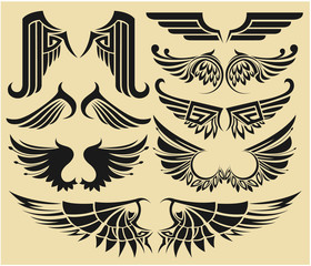 Wings tribal set