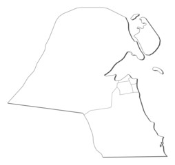 Map of Kuwait