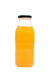 Orange juice glass bottle