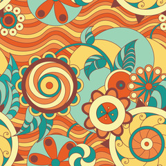 Seamless floral colorful pattern
