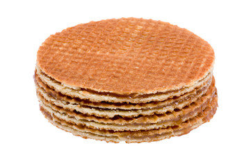 waffles with caramel macro