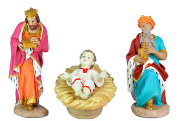 figurines en platre pour décoration de Noël