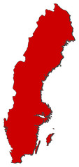 Map of Sweden