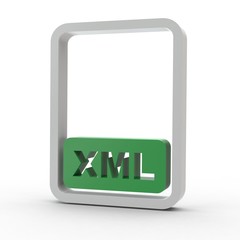 3d Icon Dokument XML