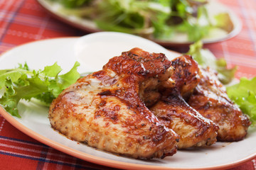 Roasted chicken wings