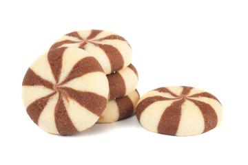 Cocoa and vanilla cookie