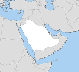 Map of Saudi Arabia