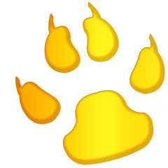 Ícone - pegada de animal com garras afiadas