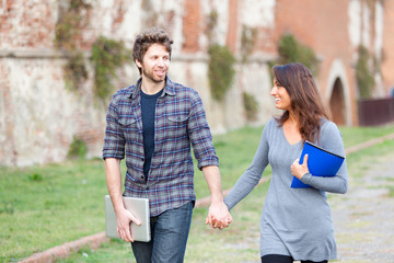 Young Couple at College