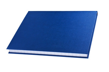 Blue notepad close up