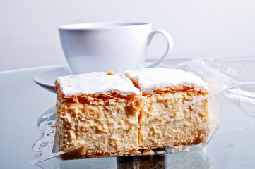 Cake Napoleon close up