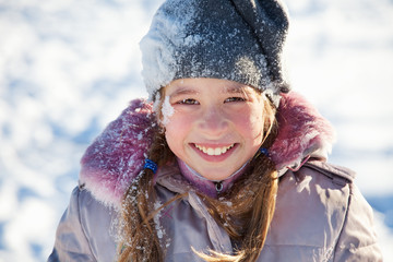 Girl in the winter