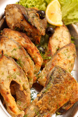 fried fillet carp