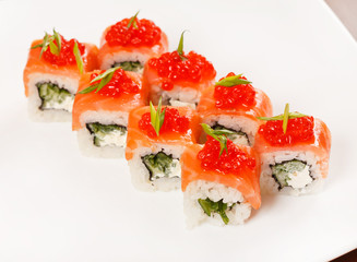 sushi on the plate
