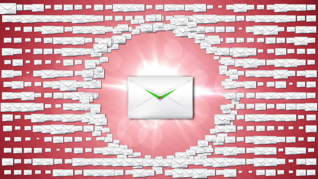 2 Hearts in Letter, Green Screen - HD1080
