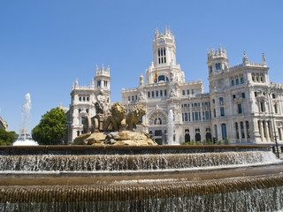 Cibeles Square and Palacio de Comunicaciones, Madrid