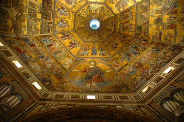 Fototapeta na wymiar Kopuła Baptistry Duomo Florencja Toskania Włochy