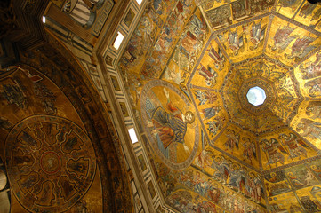 Fototapeta na wymiar Kopuła Baptistry Duomo Florencja Toskania Włochy