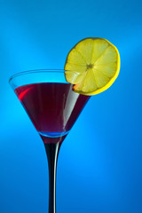 cocktail with lemon