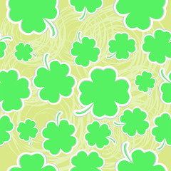 Abstract clover seamless background