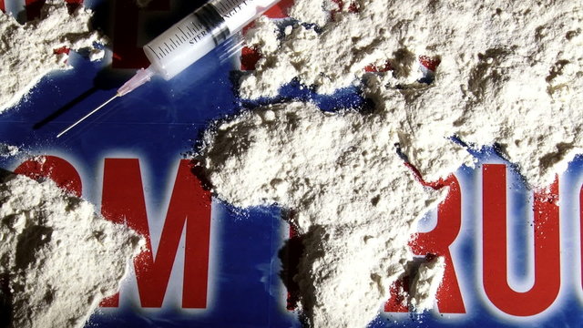 Save people from drugs, world map