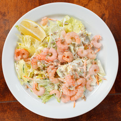 salad with shrimps