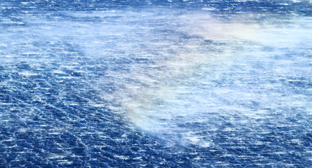 raging sea with furious waves