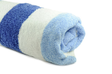 Blau weisses Handtuch