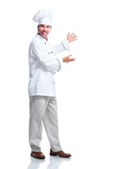 Young professional chef man.