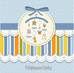welcome baby announcement card