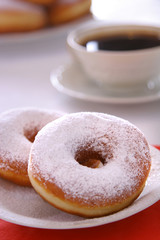 Donuts and coffee