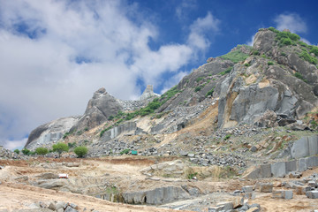 A granite quarry