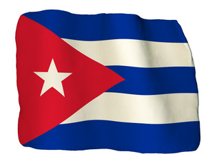 Cuba flag of clay