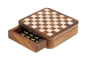 Portable pocket chess board