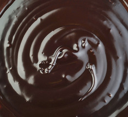 chocolate swirl with some smooth lines in it