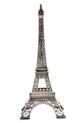 Fototapeta na wymiar paris eiffel tower model isolated