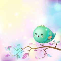 Little cute bird - 37477364