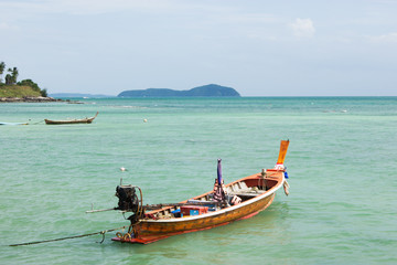 Naklejka na ściany i meble Fisherman's boat in Thailand