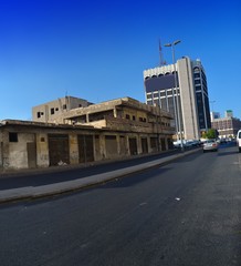 Obraz premium Commercial center of Jeddah at daylight