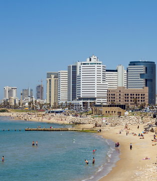 Tel-Aviv Beach Jaffa. Israel.