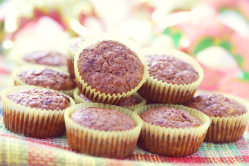 banana and chocolate muffins